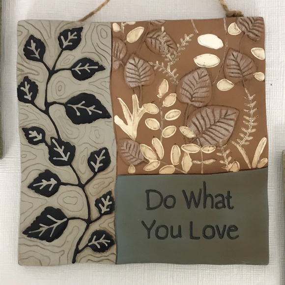 Wall Art Decoration Tiles Create Peace, Do What you Love, Create Balance - Picture 5 of 8